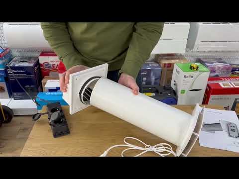 Видео: Стіновий рекуператор VENTS Домовент Соло РА1-50-9 Р В.2