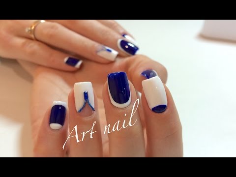 Видео: Лунный Маникюр! Дизайн Гель-Краской! Маникюр с Бульонками! Nail Art Designs (Caviar Nails DIY)