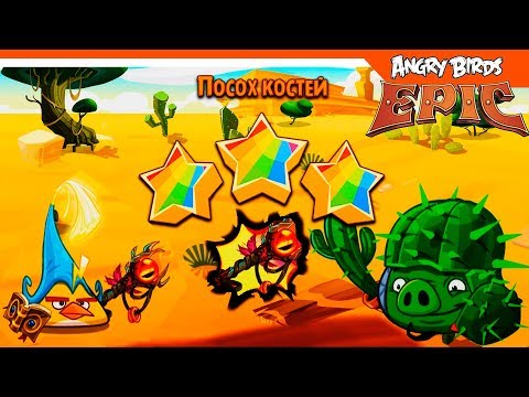 Видео: 🐦ВАУ ВЫБИЛ ПОСОХ КОСТЕЙ! БОСС КАКТУС 🐷🌵 Angry Birds Epic (Злые Птицы) Прохождение