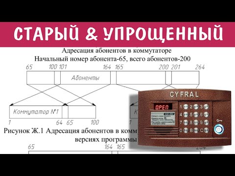 Видео: Домофон Цифрал. Упрощённый режим коммутатора