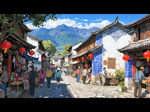Видео: Древний город Сичжоу, Дали🇨🇳 Прекрасный 1000-летний древний город Бай (4K UHD)