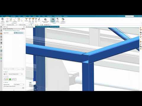 Видео: Проектирование металлоконструкций в NX