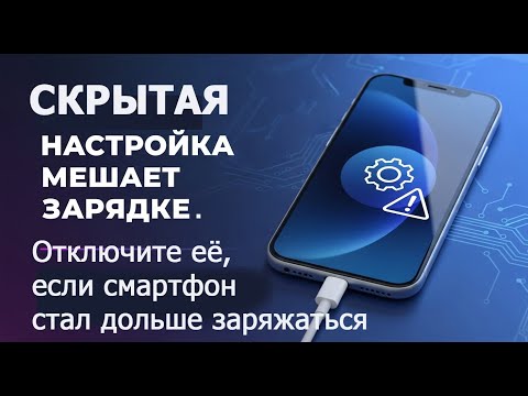 Видео: Скрытая настройка  мешает зарядке.  Отключите её, если смартфон стал дольше заряжаться