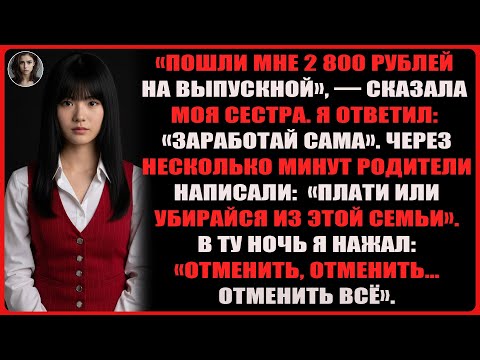 Видео: Мои родители закричали: «Плати или уходи из этой семьи, выбор за тобой…» Я выбрал…
