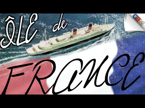 Видео: SS Île de France: любимый корабль French Line