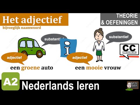 Видео: NT2 A2 3.02 adjectief - theorie - oefening - woordenschat - NEDERLANDS LEREN А1 А2 Learn Dutch