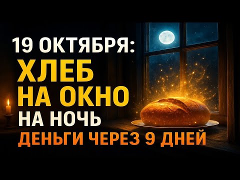 Видео: 19 ОКТЯБРЯ: Поставьте хлеб на окно на ночь — достаток придёт через 9 дней