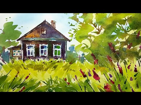 Видео: Рисуйте лето вместе с нами, мастер-класс по акварели