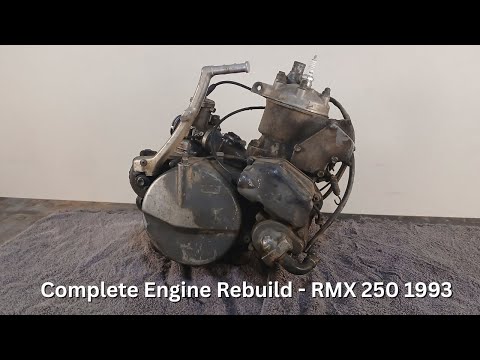 Видео: Полная переборка двигателя Suzuki RMX 250 1993 года — разборка, осмотр и сборка