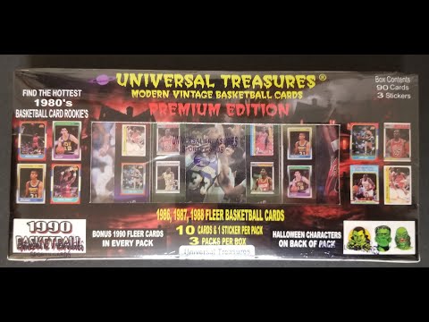 Видео: Универсальная баскетбольная коробка «Тайна сокровищ» 2025 года 1986, 1987, 1988 годов с изображен...