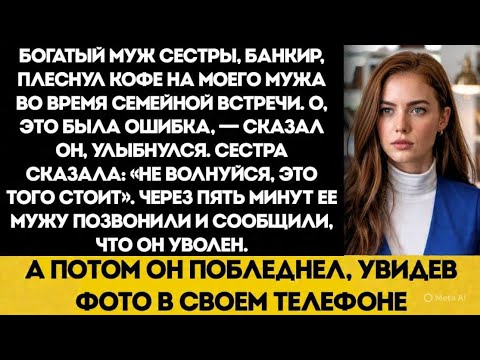 Видео: Её богатый муж-банкир бросил кофе в моего мужа во время семейного собрания, я