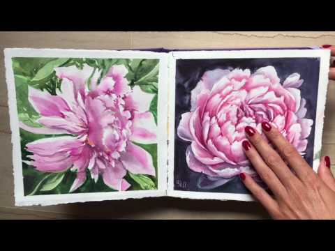 Видео: Watercolor sketchbook. Мой акварельный скетчбук