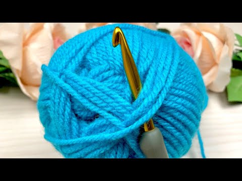 Видео: Ух ты! Потрясающая вязка крючком для пледа или шарфа! Простой узор крючком для начинающих