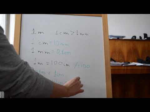 Видео: Преминаване от метри в сантиметри, милиметри, километри и обратно. Тема за 5 клас
