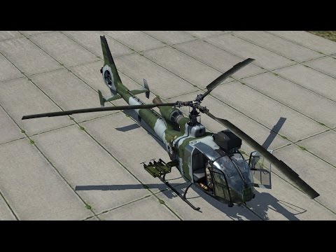 Видео: DCS World | Sa-342 Gazelle | Запуск, взлёт и навигация