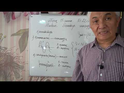 Видео: Физика  Терең 11 сынып  №22 сабақ  Дыбыс  Есептер шығару