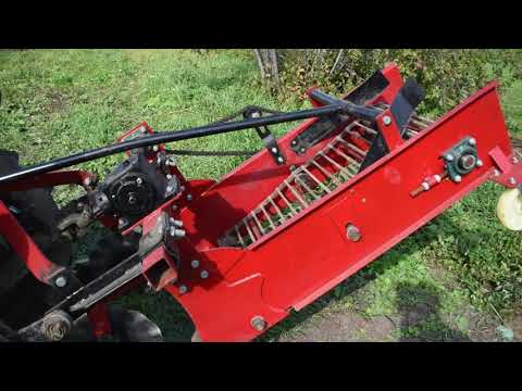 Видео: Картофелекопалка в деле. Сбор урожая картофеля.