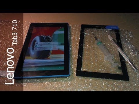 Видео: планшет Lenovo Tab3 710l \ замена тачскрина