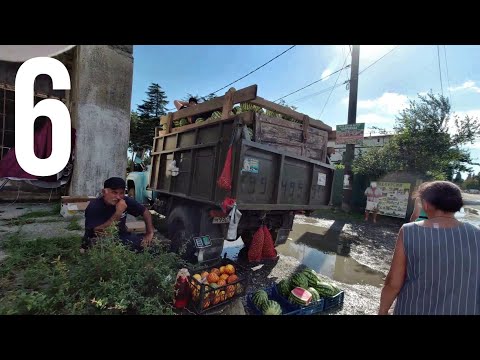 Видео: Лдзаа. Ливень. Идем по поселку, ныряю на подводной скале. 6 часть