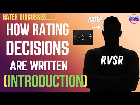 Видео: Первоначальный обзор понимания того, как пишутся и структурируются рейтинговые решения.