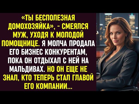 Видео: «Бесполезная домохозяйка», — сказал он, уходя. А я стала главой его компании.