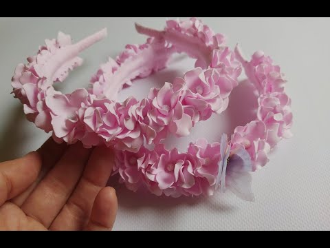 Видео: Красивый и нежный ободок. ОЧЕНЬ ПРОСТО И ЛЕГКО! 🌷🌷🌷🧚‍♀️DIY