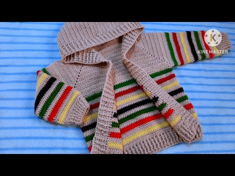 Видео: 1 qism. 2-4 yoshli Bolalar uchun Jemper to‘qish. Болалар учун Жемпер тýķиш.  Вязание Кардигана