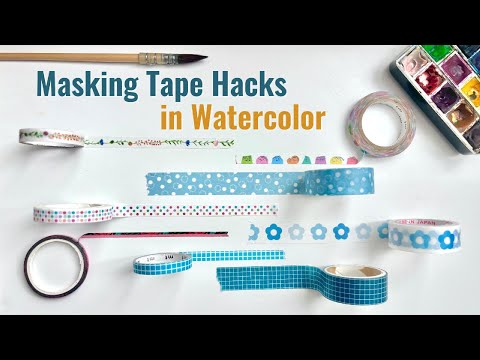 Видео: 4 совета по работе с малярной лентой | Простой урок по акварели
