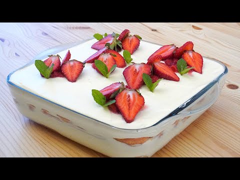 Видео: Клубничный тирамису, который тает во рту! Просто, но очень вкусно