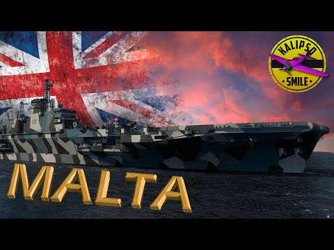 Видео: Британский авианосец MALTA X