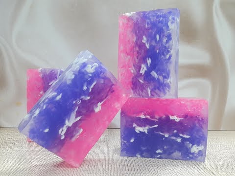 Видео: Мыло под нарезку с вплавлениями.