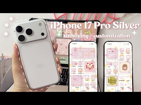 Видео: Эстетическая распаковка iPhone 17 Pro Silver 📱🤍✨ (настройка Apple iPhone, настройка и функции iOS...