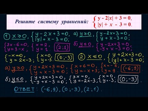 Видео: Система уравнений с модулями #2