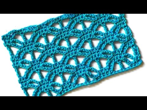 Видео: Ажурный сетчатый узор
