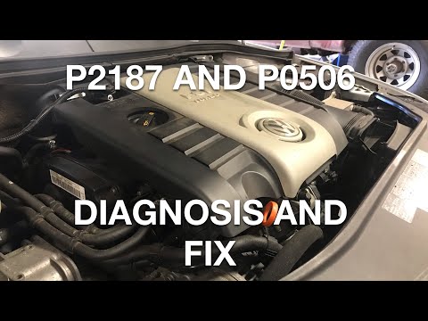 Видео: Диагностика и устранение неисправностей Volkswagen P2187 и P0506 (08583 и 01286)