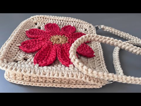 Видео: Вязание Сумки Из Мотивов Крючком Для Начинающих