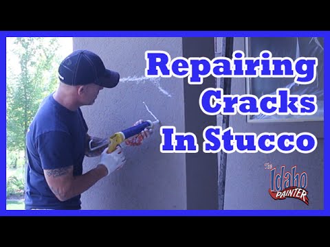 Видео: Покраска штукатурки и ремонт трещин с помощью герметика и эластомерной краски