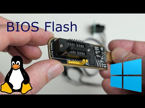 Видео: Перепрошивка BIOS в Windows или Linux с помощью минипрограмматора CH341a