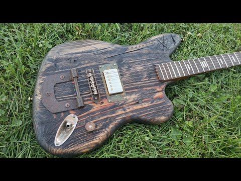 Видео: Barnwood Guitar making (Гитара из говна и палок №2)
