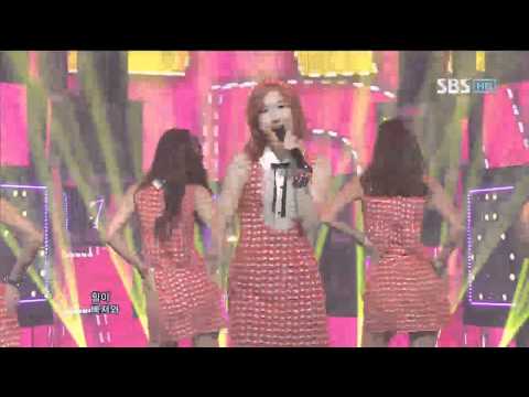 Видео: Розовая [HUSH] @SBS Inkigayo Популярная песня 20120617