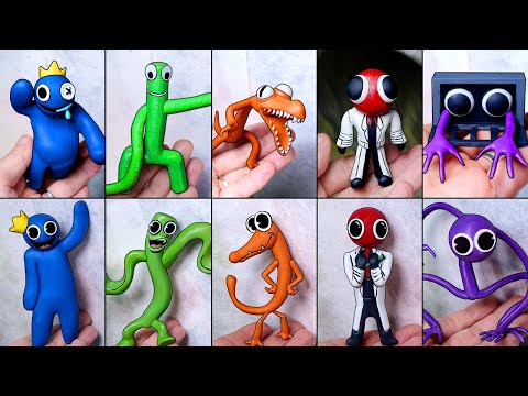 Видео: Создание оригинальных и параноидальных мемов RAINBOW FRIENDS. Скульптуры в режиме покадровой съемки.