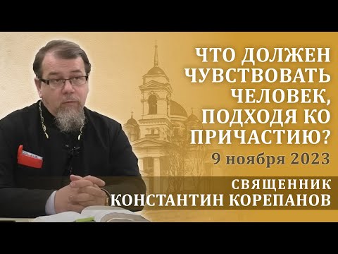 Видео: Что должен чувствовать человек, подходя ко Причастию. Беседа о. Константина Корепанова (9.11.2023)