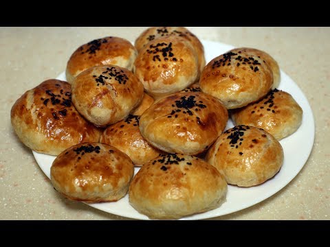 Видео: Слоеные пирожки с мясом и сыром. Вкуснятина на скорую руку.