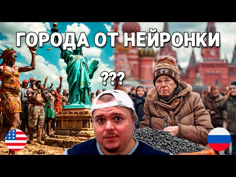Видео: Как видит ГОРОДА МИРА Нейросеть?