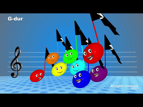 Видео: Гамма СОЛЬ МАЖОР (G  Major, G dur) для детей