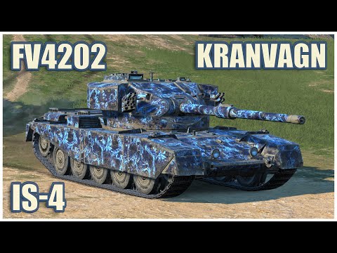 Видео: FV4202, Kranvagn & ИС-4 • WoT Blitz Gameplay