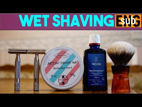 Видео: Эксперименты с Rockwell 6s. Лосьон Weleda. Кофеварка от YAQI. Weleda | Бритьё с HomeLike Shaving