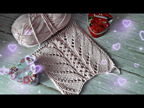 Видео: Очень легкий и красивый ажурный узор!!! МК!