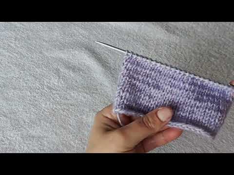 Видео: Лицевые и изнаночные петли, два способа провязывания 🤗 МК для начинающих