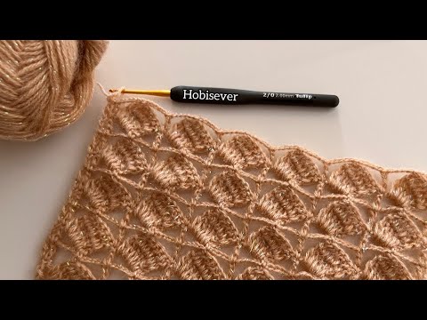 Видео: Простое и быстрое вязание крючком прямоугольной шали, выкройки жилета для начинающих / СУБТИТРЫ